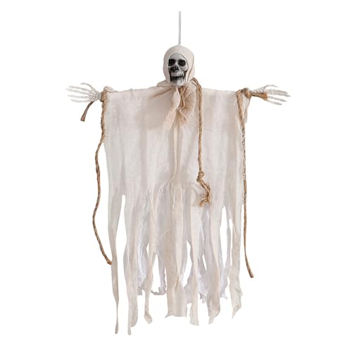 joukares Halloween Hanging Skeleton Ghost Outdoor Großer gruseliger Sensenmut gruseliger Flying Ghost Skull für Gartengarten Haunted House Dekoration Weiß joukares Halloween Hanging Skeleton Ghost Outdoor Großer gruseliger Sensenmut gruseliger Flying Ghost Skull für Gartengarten Haunted House Dekoration Weiß von joukares