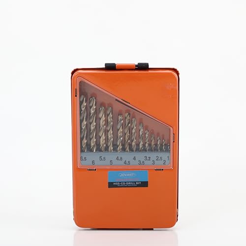 13 Stück 1/16-1/4 Zoll Kobalt-Bohrer, M35- HSS High Speed Steel für Bohrer/Driver Edelstahl Heavy Duty Twist Steel Drill Bits 13 Stück 1/16-1/4 Zoll Kobalt-Bohrer, M35- HSS High Speed Steel für Bohrer/Driver Edelstahl Heavy Duty Twist Steel Drill Bits von jovant