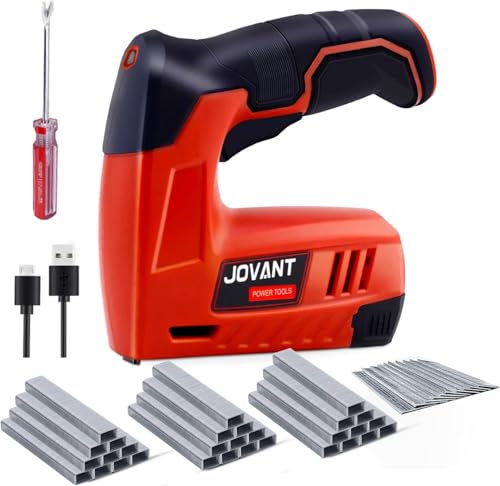 Elektrische Heftpistole mit 3650 Heftpistole und Heftferner, Polster Heftpistole Heavy Duty für Holz, Handwerk, Tischlerei, Dekoration DIY, 4V 2 in 1 Akku-Nagel passt 3/16" 3/8 "Hefte, Nägel Elektrische Heftpistole mit 3650 Heftpistole und Heftferner, Polster Heftpistole Heavy Duty für Holz, Handwerk, Tischlerei, Dekoration DIY, 4V 2 in 1 Akku-Nagel passt 3/16" 3/8 "Hefte, Nägel von jovant