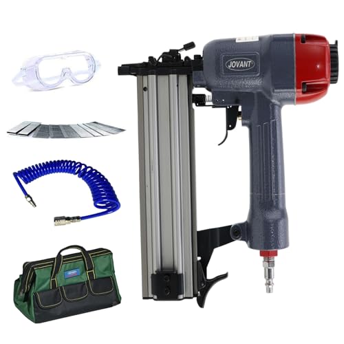 Pneumatische Brad Nailer Gun, Feuert 18 Gauge 1/4 „-2“ Brad Nails mit Tragetasche, Nägel: 320 * 3/4„ 320 * 1“ 320 * 2 „und Luftpumpe Rohr, Ideal für Polsterung Pneumatische Brad Nailer Gun, Feuert 18 Gauge 1/4 „-2“ Brad Nails mit Tragetasche, Nägel: 320 * 3/4„ 320 * 1“ 320 * 2 „und Luftpumpe Rohr, Ideal für Polsterung von jovant