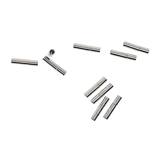 joyMerit 10 pcs 2 mm Lederband Endet Magnetverschluss Kettenverschluss Magnet Verschluss für DIY Halskette Armband joyMerit 10 pcs 2 mm Lederband Endet Magnetverschluss Kettenverschluss Magnet Verschluss für DIY Halskette Armband von joyMerit