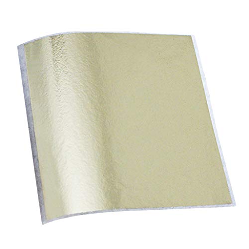 joyMerit Goldfolie Dekoration Schlagmetall Blattmetall Blattgold Vergoldung Dekoration - Champagner Silber von joyMerit