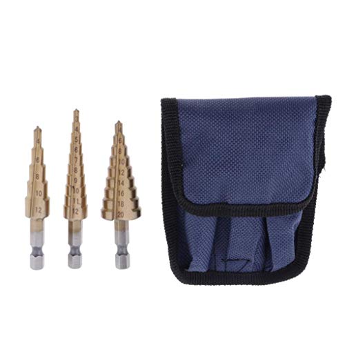 joyMerit HSS Stufenbohrer Schälbohrer Satz 3 tlg Konusbohrer Kegelbohrer - HSS Stufenbohrer-Metall robusten, für Stahl, Holz, Kunststoff joyMerit HSS Stufenbohrer Schälbohrer Satz 3 tlg Konusbohrer Kegelbohrer - HSS Stufenbohrer-Metall robusten, für Stahl, Holz, Kunststoff von joyMerit