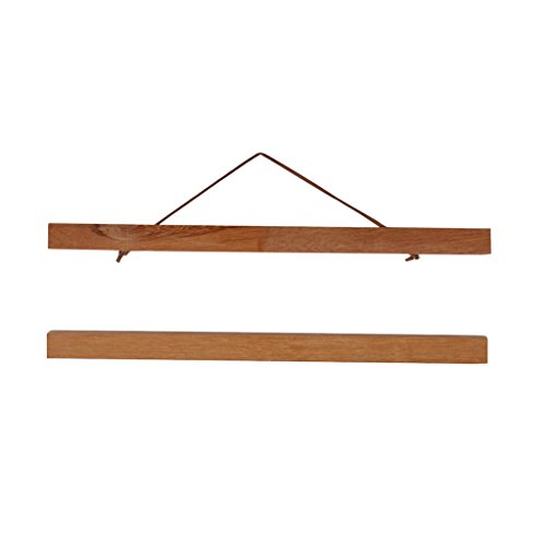 joyMerit Posterleiste Holz Magnetische Posterschiene Poster Hanger Posterhalter Bilderrahmen Aufhänger - 50cm Teakholz joyMerit Posterleiste Holz Magnetische Posterschiene Poster Hanger Posterhalter Bilderrahmen Aufhänger - 50cm Teakholz von joyMerit
