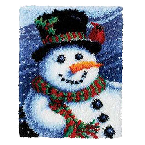 joyMerit Weihnachten Knüpfpackung für Kinder & Erwachsene, Knüpfteppich, Knüpfwolle, Knüpfset, Knüpfen, Knüpfkissen - Schneemann, 52x38cm joyMerit Weihnachten Knüpfpackung für Kinder & Erwachsene, Knüpfteppich, Knüpfwolle, Knüpfset, Knüpfen, Knüpfkissen - Schneemann, 52x38cm von joyMerit