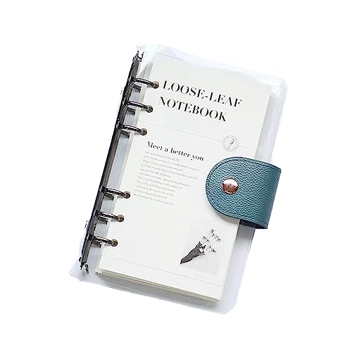 A5/A6/B5, einfaches PVC-transparentes Ringbuch, manuelles Buch mit Kernersatz, horizontale Linie, Innenseite, herausnehmbares Notizbuch für Büro, Schulbedarf, A6-Ringbuch, Grau A5/A6/B5, einfaches PVC-transparentes Ringbuch, manuelles Buch mit Kernersatz, horizontale Linie, Innenseite, herausnehmbares Notizbuch für Büro, Schulbedarf, A6-Ringbuch, Grau von joyxiwa