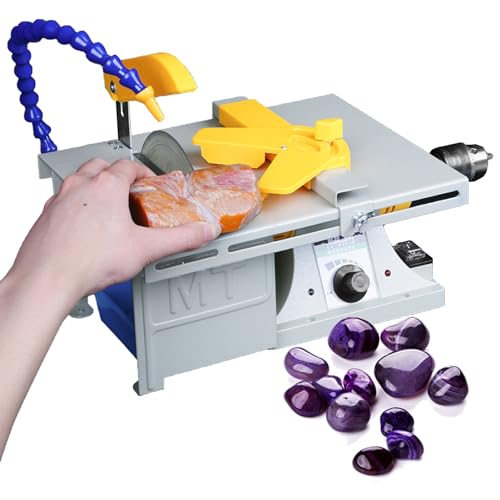 json2xml Lapidary-Tischsäge – Steinpolier-Puffermaschine – multifunktionale Schleifmaschine mit Einstellbarer Geschwindigkeit, mit verstellbarem Wasserrohr – Schleifen/Schneiden/Bohren – mit Zubehör json2xml Lapidary-Tischsäge – Steinpolier-Puffermaschine – multifunktionale Schleifmaschine mit Einstellbarer Geschwindigkeit, mit verstellbarem Wasserrohr – Schleifen/Schneiden/Bohren – mit Zubehör von json2xml