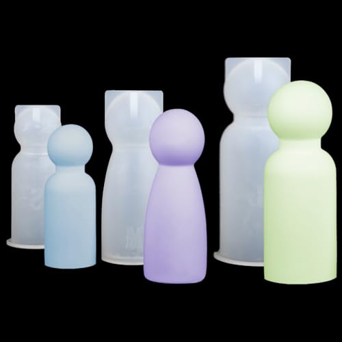 3 Stück Silikonform Kerzenhalter, 3D Dreidimensionale Silikonformen Gießformen Kerzenhalter, DIY Silikon Gießform Kerzenhalter, Silikonformen Gießformen für Kerzen, Aromatherapie, Gips von jwogngls