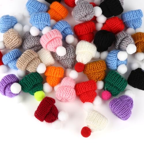 40 Stück Mini-Mütze Geflochtene Motorhaube Weihnachtsmütze Mini-Puppe Weihnachts-Süßigkeitshüllen DIY-Mini-Party-Hüte Mini Wollmütze Puppen Hut Weihnachtshut Weinflasche Topper Hut 40 Stück Mini-Mütze Geflochtene Motorhaube Weihnachtsmütze Mini-Puppe Weihnachts-Süßigkeitshüllen DIY-Mini-Party-Hüte Mini Wollmütze Puppen Hut Weihnachtshut Weinflasche Topper Hut von jwogngls