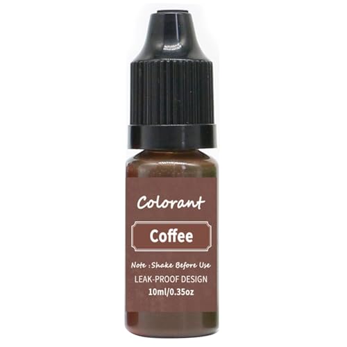 jyibinee 10 ml Kerzenwachsfarbe, auslaufsicher, hochkonzentrierte Kerzenfarbe, Farbessenz, Seife, Toning, Sojawachs, Paraffinfarbe, Farbstoff für Kaffee zu Hause von jyibinee