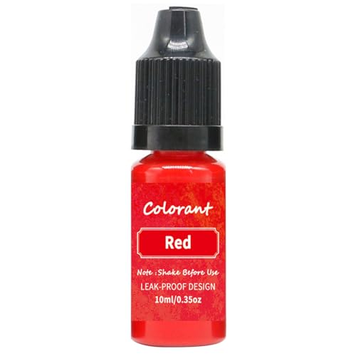 jyibinee 10 ml Kerzenwachsfarbe, auslaufsicher, hochkonzentrierte Kerzenfarbe, Farbessenz, Seife, Toning, Sojawachs, Paraffinfarbe, Farbstoff für Zuhause, Rot jyibinee 10 ml Kerzenwachsfarbe, auslaufsicher, hochkonzentrierte Kerzenfarbe, Farbessenz, Seife, Toning, Sojawachs, Paraffinfarbe, Farbstoff für Zuhause, Rot von jyibinee