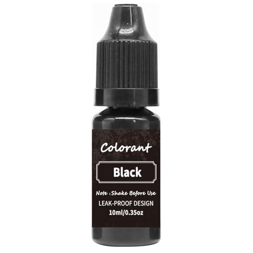 jyibinee 10 ml Kerzenwachsfarbe, auslaufsicher, hochkonzentrierte Kerzenfarbe, Farbessenz, Seife, Toning, Sojawachs, Paraffinfarbe, Farbstoff für Zuhause, Schwarz jyibinee 10 ml Kerzenwachsfarbe, auslaufsicher, hochkonzentrierte Kerzenfarbe, Farbessenz, Seife, Toning, Sojawachs, Paraffinfarbe, Farbstoff für Zuhause, Schwarz von jyibinee