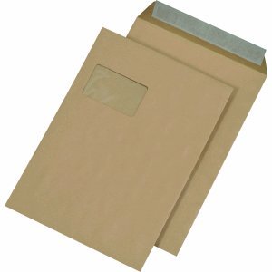 Versandtaschen C4 mit Fenster 110g/qm haftklebend braun VE=250 Stück Versandtaschen C4 mit Fenster 110g/qm haftklebend braun VE=250 Stück von k.A.