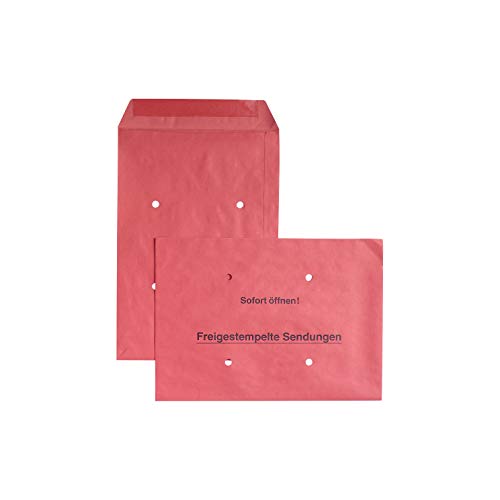 Versandtaschen Freistempler, rot, 250 Stück von k.A.