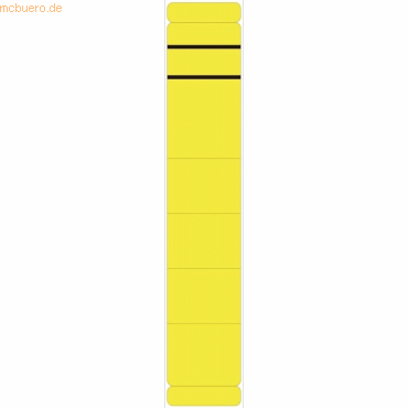 k.A. Ordnerrückenschilder 39x192mm selbstklebend gelb VE=10 Stück von k.A.