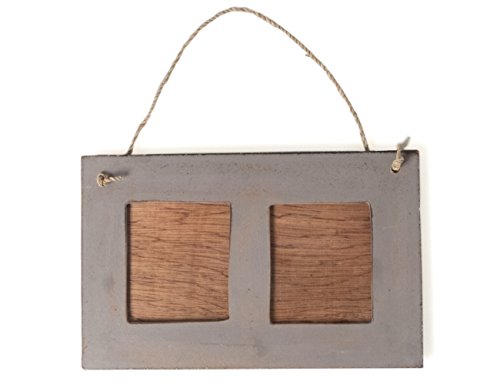 kadoh Bilderrahmen Square 2-Fach grau 22x14 cm Bildausschnitt ca. 6,5x7,5 cm Holz Rahmen Wanddeko kadoh Bilderrahmen Square 2-Fach grau 22x14 cm Bildausschnitt ca. 6,5x7,5 cm Holz Rahmen Wanddeko von kadoh
