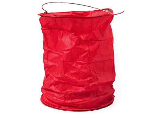 kadoh Papier-Lampion (1 St.) • Lichtertüte in Rot • Partydeko für Hochzeit, Weihnachten, Fasching • Größe L von kadoh