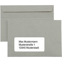 kaenguruh the world of paper Briefumschläge DIN C6 mit Fenster grau selbstklebend 1.000 St. von kaenguruh the world of paper