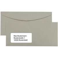 kaenguruh the world of paper Briefumschläge DIN lang mit Fenster grau nassklebend 1.000 St. von kaenguruh the world of paper