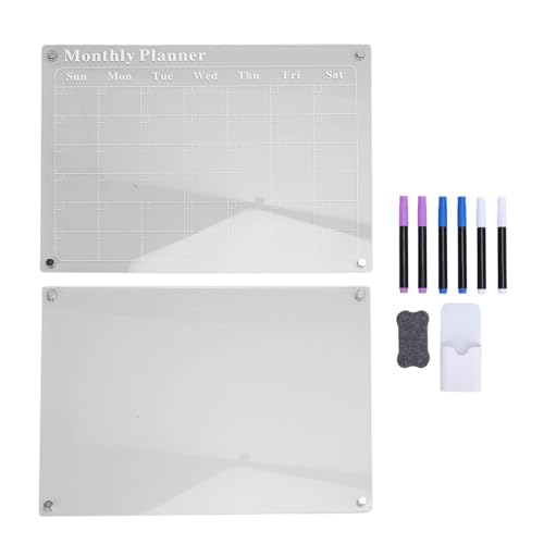 Acryl -Trockenerase -Board -Set ein klares monatliches Kalender -Memo -Board 6 Farbmarkierungen 15.7x11.8in Vivid Marker Stifte Starke Adsorption Acryl -Trockenerase -Board -Set ein klares monatliches Kalender -Memo -Board 6 Farbmarkierungen 15.7x11.8in Vivid Marker Stifte Starke Adsorption von kaisudiAP