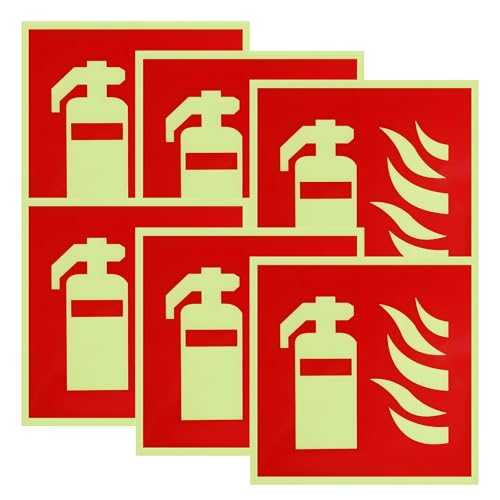 KAIYAYA 6 Stück Feuerlöscher Schild 15 x 15cm PVC Selbstklebend Schild Feuerlöscher Nachleuchtend Aufkleber Feuerlöscher Feuerlöscher Aufkleber Hinweisschilder Feuerlöscher für Haus Büro und Baustelle KAIYAYA 6 Stück Feuerlöscher Schild 15 x 15cm PVC Selbstklebend Schild Feuerlöscher Nachleuchtend Aufkleber Feuerlöscher Feuerlöscher Aufkleber Hinweisschilder Feuerlöscher für Haus Büro und Baustelle von kaiyaya