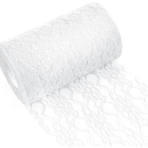 KAIYAYA Tischläufer Spitze 15cm x 25m Tischläufer Weiß Spitze Spitzenband Weiß Vintage Dekoratives Tischband Spitzenstoff Tischdecke für Hochzeit Taufe Zeremonie Festival Ereignis Tabellen Dekoration KAIYAYA Tischläufer Spitze 15cm x 25m Tischläufer Weiß Spitze Spitzenband Weiß Vintage Dekoratives Tischband Spitzenstoff Tischdecke für Hochzeit Taufe Zeremonie Festival Ereignis Tabellen Dekoration von kaiyaya