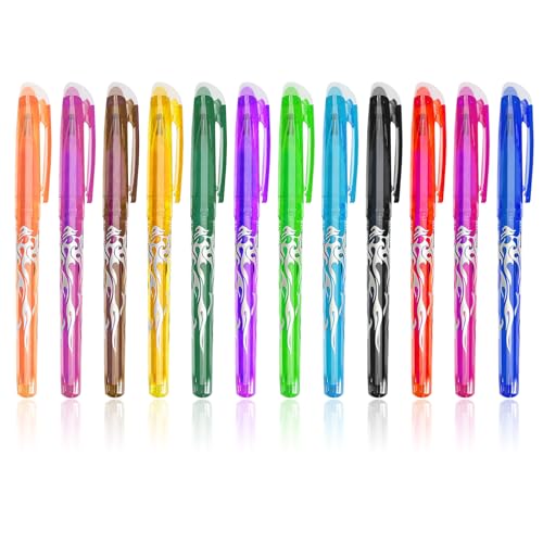 kaiyaya 12 Stück Bunt Radierbarer Kugelschreiber Gelschreiber 0.5mm Gelstifte Radierbar Stift Friction Gelstifte Löschbare Radierstift für Schulsachen Bürobedarf Studenten kaiyaya 12 Stück Bunt Radierbarer Kugelschreiber Gelschreiber 0.5mm Gelstifte Radierbar Stift Friction Gelstifte Löschbare Radierstift für Schulsachen Bürobedarf Studenten von kaiyaya