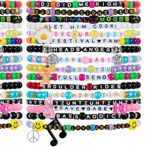 KANDI BAR Kollektion "EDM Life" (37 Rave-Armbänder) von kandi bar