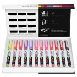PIGMENT Deco Brush Marker Passion Colors Set 12 Farben von Touch