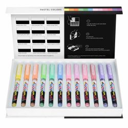 PIGMENT Deco Brush Marker Pastel Colors Set 12 Farben von Touch