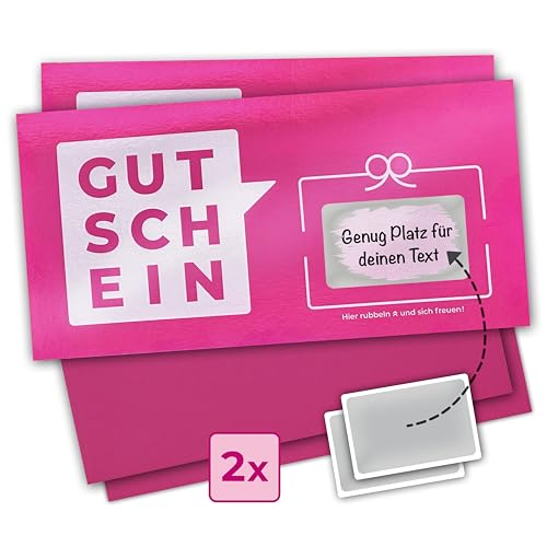 Rubbel-Gutscheine in PINK zum selbstausfüllen | Geschenk-Gutschein - blanko - mit Spiegeleffekt | Rubbelkarten zum Beschriften | Freundin, Frauen > Geburtstag, Wellness, gemeinsame Zeit + Umschläge Rubbel-Gutscheine in PINK zum selbstausfüllen | Geschenk-Gutschein - blanko - mit Spiegeleffekt | Rubbelkarten zum Beschriften | Freundin, Frauen > Geburtstag, Wellness, gemeinsame Zeit + Umschläge von karten Deluxe
