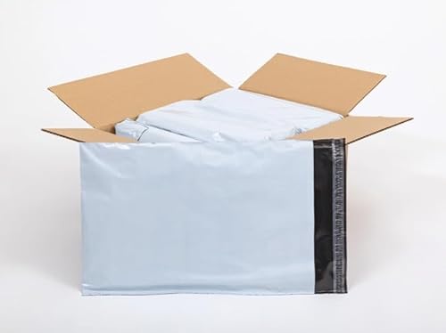 Karton-24 Versandtaschen Plastik Warensendung 260x350 mm A4 B4 | Versandbeutel Folien Selbstklebend und Blickdicht | Weiße - Palette: 30000 Stück von karton-24