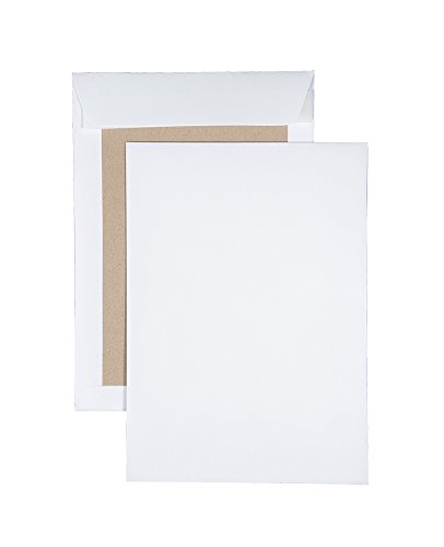 100 Papprückwandtaschen Versandtaschen C4 oder B4, haftklebend, weiß, ohne Fenster (B4-250x353mm) von Karton-billiger