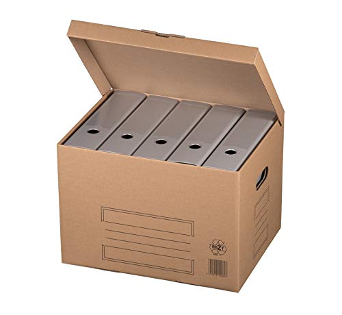 karton-billiger Archivschachteln Aktenkarton Archivkarton Archivbox mit Klappdeckel 10Stück von karton-billiger