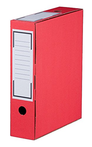 Archiv Ablagebox Color80, rot von karton-billiger