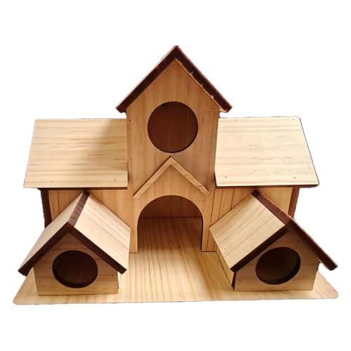 kawehiop Natürliches Vogelhaus aus Holz, zieht gefiederte Freunde an, Gartenanhänger im Villa Stil, Vogelhäuschen aus massivem Holz, Vogelnest , Typ+2 kawehiop Natürliches Vogelhaus aus Holz, zieht gefiederte Freunde an, Gartenanhänger im Villa Stil, Vogelhäuschen aus massivem Holz, Vogelnest , Typ+2 von kawehiop