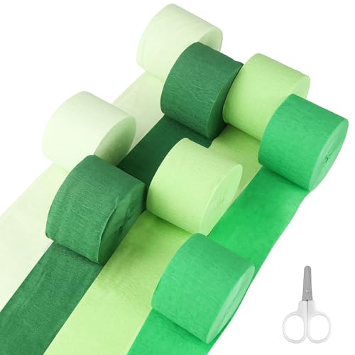 Kayqbonke 8 Spule Krepppapier Grün, 4.5cm X 25m Krepppapier Floristenkrepp, Krepppapier Rollen in 4 Farben, Creppapier Seidenpapier Streamer für Hochzeit Geburtstags Party Feier Dekoration Kayqbonke 8 Spule Krepppapier Grün, 4.5cm X 25m Krepppapier Floristenkrepp, Krepppapier Rollen in 4 Farben, Creppapier Seidenpapier Streamer für Hochzeit Geburtstags Party Feier Dekoration von kayqbonke