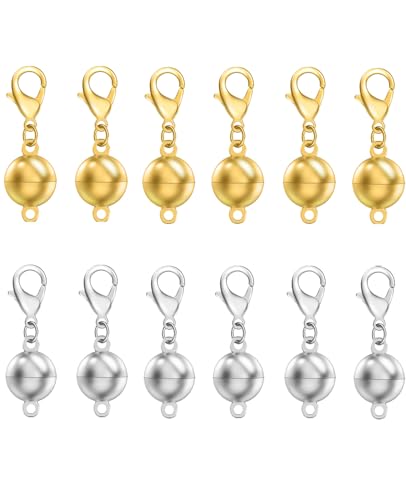 Kcctoo Halskettenverschlüsse und Verschlüsse, 14 Karat Gold und Silber, Armband-Verlängerung für Schmuckherstellung von kcctoo