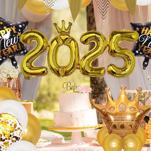 kdkskss 2025 Folienballons,2025 Folien-Zahlenballons - Neujahrsdekoration Zahlenballons Dekorationen | Folienballonzahlen für Hochzeiten, Weihnachtsfeiern, Freundestreffen, Feiern kdkskss 2025 Folienballons,2025 Folien-Zahlenballons - Neujahrsdekoration Zahlenballons Dekorationen | Folienballonzahlen für Hochzeiten, Weihnachtsfeiern, Freundestreffen, Feiern von kdkskss