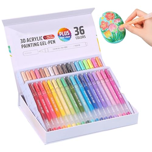 kdkskss Acryl Gel Stifte für das Zeichnen,Karten Marker - 1 mm Spitze Malstift Mit Glitzer Für Stoff Glas Keramik Erwachsene Kinder Kunst Basteln Scrapbooking Schule Kreativprojekte kdkskss Acryl Gel Stifte für das Zeichnen,Karten Marker - 1 mm Spitze Malstift Mit Glitzer Für Stoff Glas Keramik Erwachsene Kinder Kunst Basteln Scrapbooking Schule Kreativprojekte von kdkskss