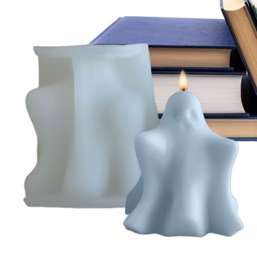 kdkskss Halloween Kerzenformen - 3D Geist Silikonform | Handgemachte Dekorationsform Für Epoxidharz Kunst Handwerk Seife Halloween Backen Kerzen Süßigkeiten Kuchen kdkskss Halloween Kerzenformen - 3D Geist Silikonform | Handgemachte Dekorationsform Für Epoxidharz Kunst Handwerk Seife Halloween Backen Kerzen Süßigkeiten Kuchen von kdkskss