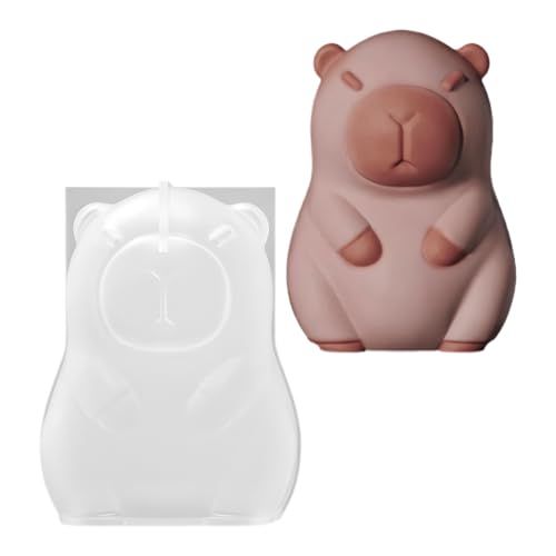 kdkskss Silikon Tierformen - 3D Capybara Form | Antihaft Flexibel Wiederverwendbare Gussform Für Eiscreme Kuchen Schmuckherstellung Figurenguss Dekoration Bastelbedarf von kdkskss