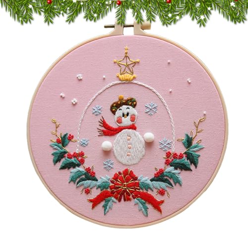 kdkskss Weihnachten Kreuzstiche Set Ornamente | DIY gestickte Kreuz-Kits | Tragbare Weihnachtskreuz-Sets, DIY-Nadelspitzen-Set für Anfänger, Erwachsene und Kinder kdkskss Weihnachten Kreuzstiche Set Ornamente | DIY gestickte Kreuz-Kits | Tragbare Weihnachtskreuz-Sets, DIY-Nadelspitzen-Set für Anfänger, Erwachsene und Kinder von kdkskss