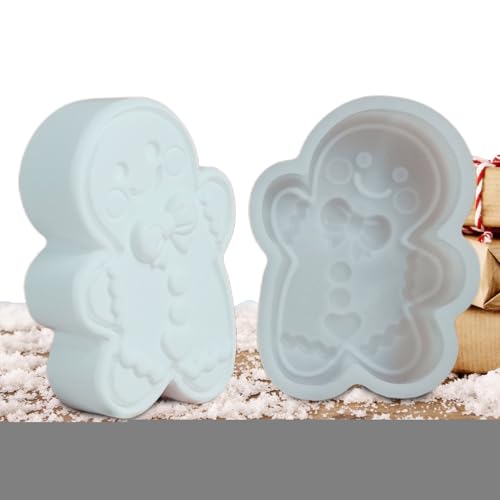 kdkskss Weihnachtsformen Für Harz,Lebkuchenmann Epoxidharzformen Silikon - Bastelbedarf Für Weihnachtsdeko Kerzenwachs Gips Ton Anfänger & Erwachsene von kdkskss