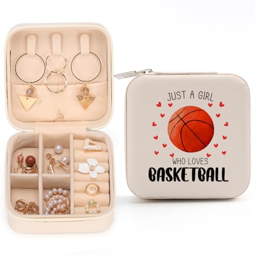 kdxpbpz Basketball-Schmuckschatulle, einzigartiges Geschenk für Mädchen, Damen, Basketball-Sportliebhaber, Spieler, Geburtstagsgeschenke für Frauen, Mutter, Freundin, Schwester – nur ein Mädchen, das von kdxpbpz