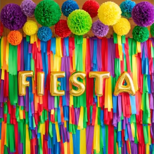 Mexikanische Papierblumen, mexikanische Party-Dekorationen, Luftschlangen, Hintergrund und Papel-Picado-Banner, Mexiko, Fiesta, Party-Dekorationsset für Cinco de Mayo, Party, Hochzeit, 32 Stück Mexikanische Papierblumen, mexikanische Party-Dekorationen, Luftschlangen, Hintergrund und Papel-Picado-Banner, Mexiko, Fiesta, Party-Dekorationsset für Cinco de Mayo, Party, Hochzeit, 32 Stück von kedaijin