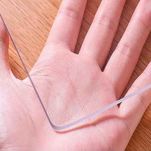 kefu01 Tischfolie Schutzfolie mit 65°-Abschrägung,Tischschutzfolie,Wasserdichter 1.5mm-PVC Tischdecke Transparent,Ölbeständige Abwischbare Schutztischdecke,für Kaffee-/Esstisch (160x280cm/63x110in) kefu01 Tischfolie Schutzfolie mit 65°-Abschrägung,Tischschutzfolie,Wasserdichter 1.5mm-PVC Tischdecke Transparent,Ölbeständige Abwischbare Schutztischdecke,für Kaffee-/Esstisch (160x280cm/63x110in) von kefu01