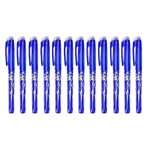 kekaa Radierbarer Kugelschreiber, 12 Stück, Radierstift, 0,5 Mm, Nachfüllbarer Radierstift, Tintenroller, Radierbar, Langlebig im Gebrauch von kekaa