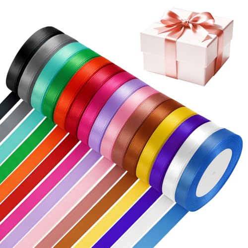 KELAV Geschenkband 15 Farben Set,22m x 10mm Hochwertiges Polyester Satinband Schleifenband für Geschenkverpackung,Hochzeitsdekoration,Basteln & DIY,Party Deko,Tischdekoration KELAV Geschenkband 15 Farben Set,22m x 10mm Hochwertiges Polyester Satinband Schleifenband für Geschenkverpackung,Hochzeitsdekoration,Basteln & DIY,Party Deko,Tischdekoration von kelav