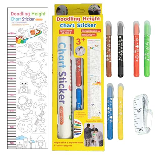 keloppasit Größenmesslatte | Zum Bemalen Höhenmesser Wanddeko | Kinderzimmer Spielzimmer Wandsticker von keloppasit
